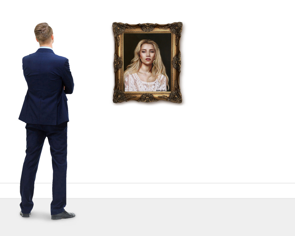 BLONDE • Original Oil Painting (on alupanel) • 22 x 18 in • 2019