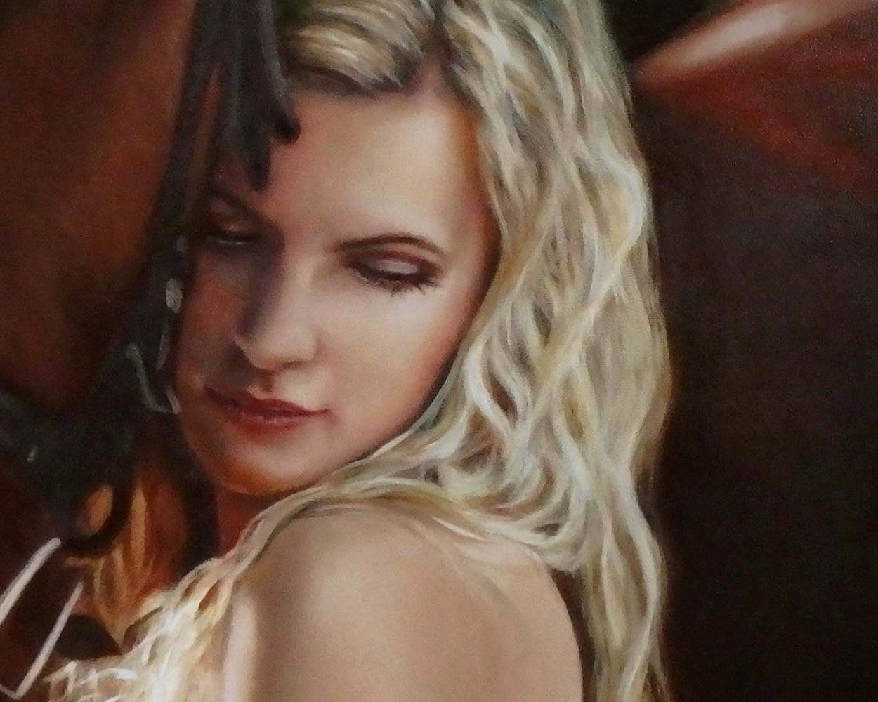 PROMENADE • Original Oil Painting (on canvas) • 24 x 24 in • 2015