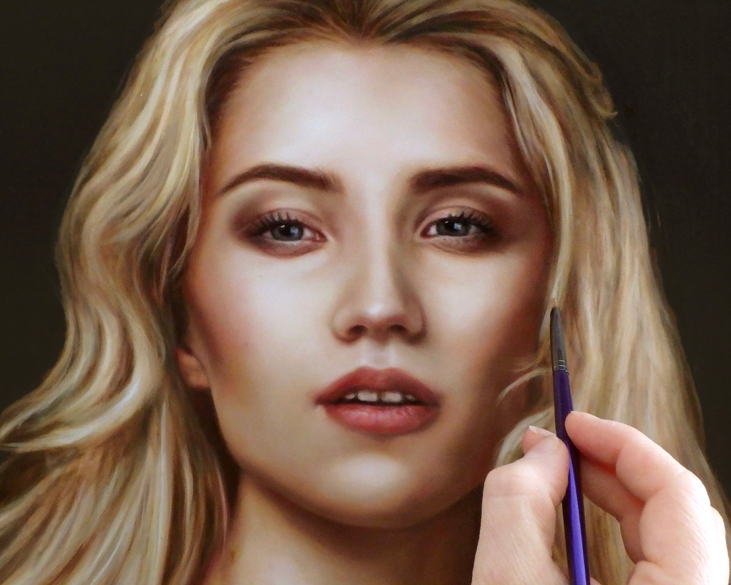 BLONDE • Original Oil Painting (on alupanel) • 22 x 18 in • 2019