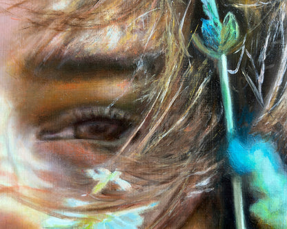 DAISY • Original Oil Painting (on birch) • 20 x 24 in • 2026